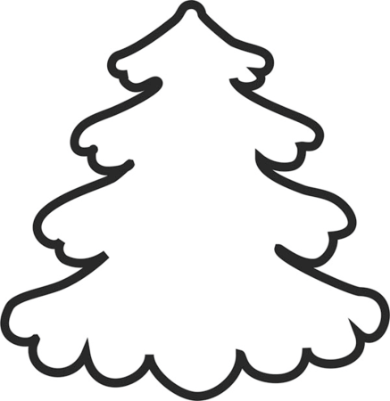 Шаблон елки