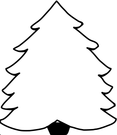 Елка контур