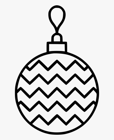 Шарик новогодний трафарет