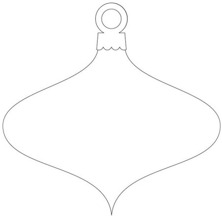 Елочные игрушки раскраска