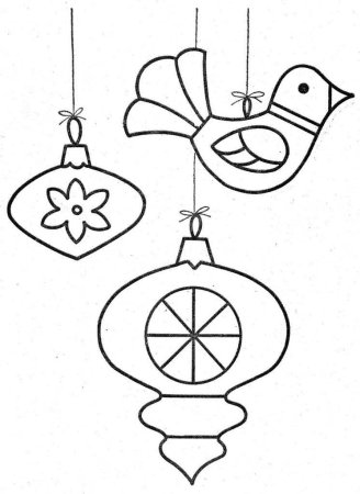 Разукрашки новогодней елочной игрушки