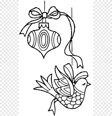 Раскраска новогодние игрушки