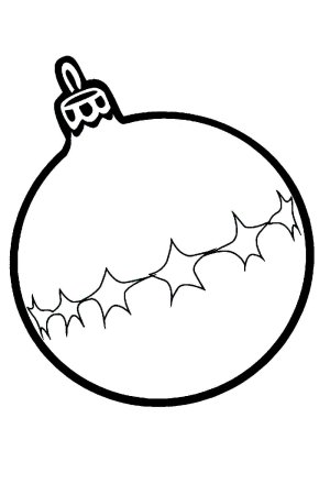 Елочка трафарет