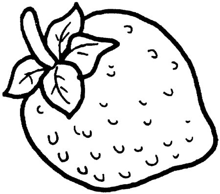 Клубника трафарет