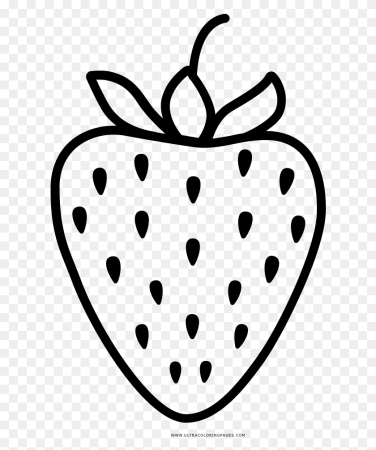 Ягода клубника раскраска для детей