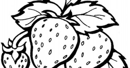Силуэт клубники для детей