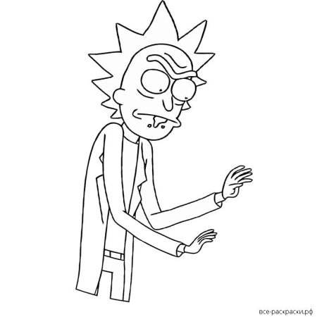 Рик и Морти раскраска