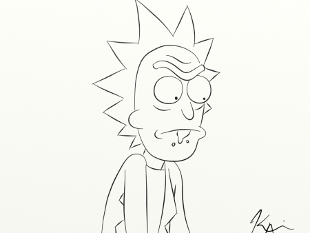 Рик Санчес карандашом
