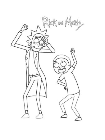 Rick and Morty раскраска