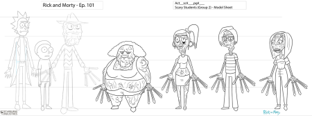 Рик и Морти раскраска и сестра