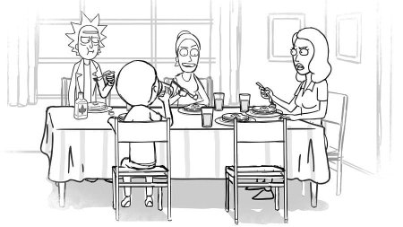 Раскраски Рик и Морти Рик