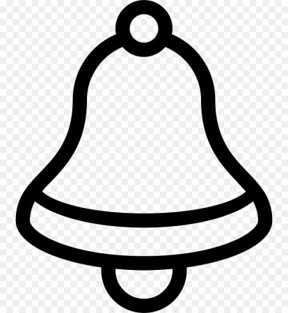 Колокольчик черно белый