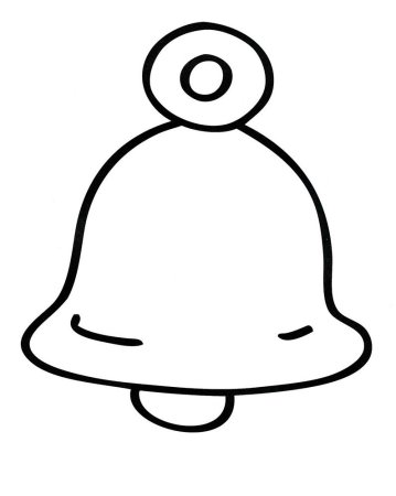 Колокольчик раскраска