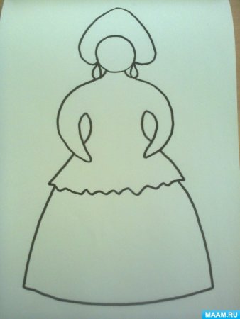 Барышня Водоноска раскраска