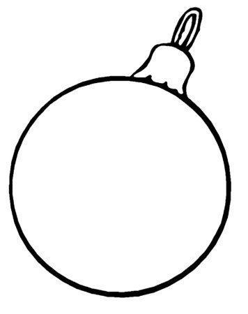 Шарики на елку раскраска