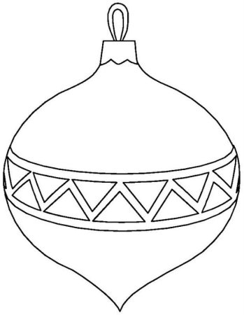 Новогодний шарик шаблон
