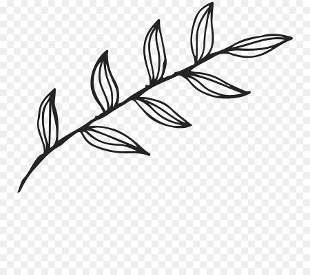 Веточка с листьями вектор