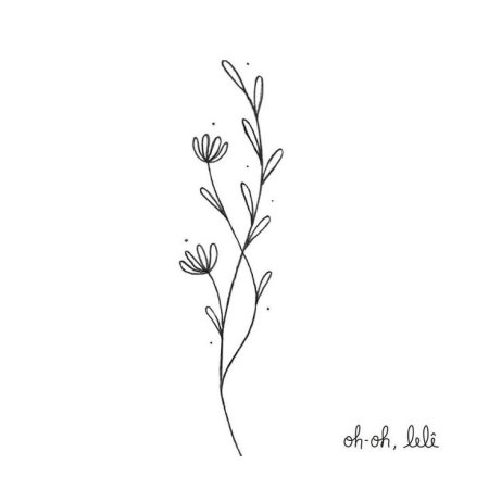 Веточка нарисованная