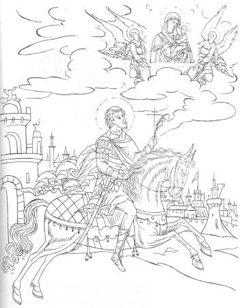 Благоверный князь Александр Невский прориси