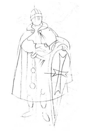 Князь Александр Невский рисунок