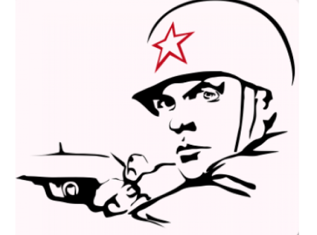 Солдат раскраска