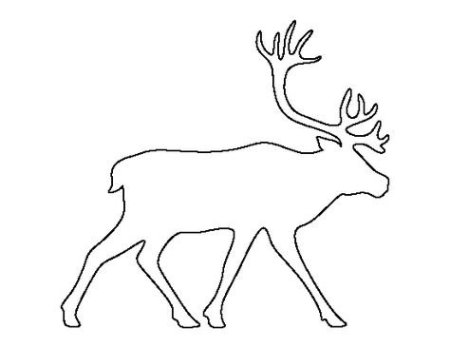 Новогодние аппликации на окна олени