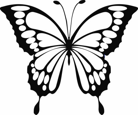 Шаблон бабочки