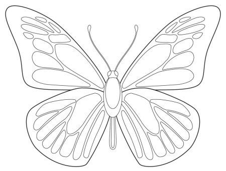 Бабочки трафарет для вырезания