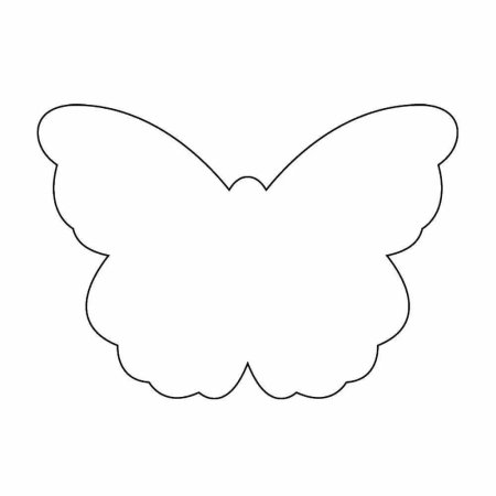 Бабочка шаблон для печати