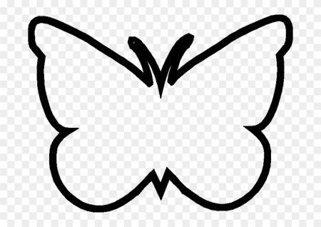 Контуры бабочек для декора