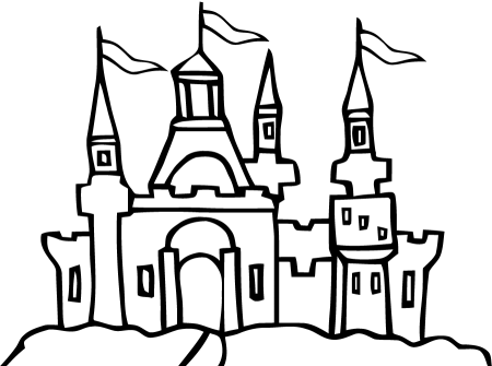 Раскраска замок