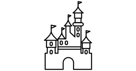 Раскраска замок