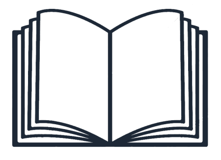 Силуэт раскрытой книги