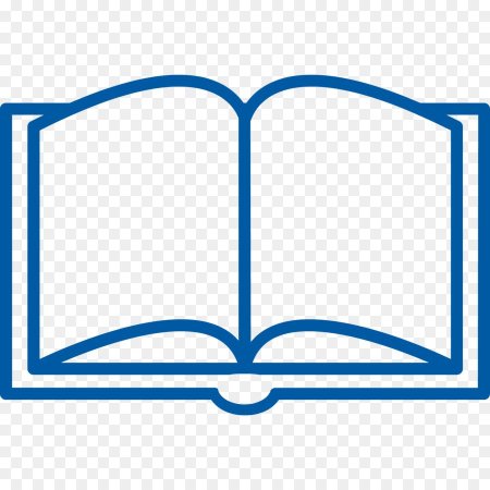 Контур книги раскрытой