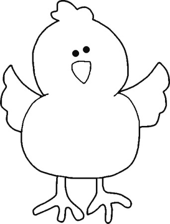 Цыпленок. Раскраски