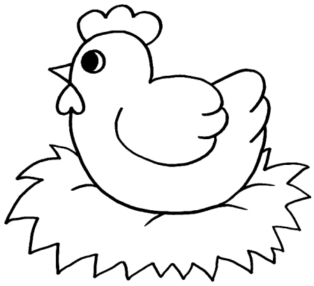Цыпленок контур