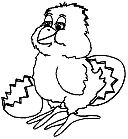 Цыпленок для раскрашивания