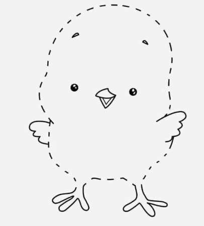 Шаблон курочки для аппликации