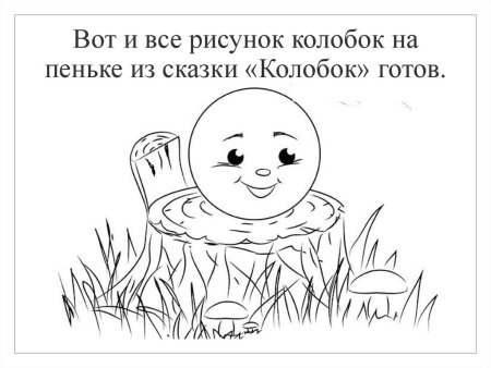 Колобок рисунок