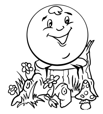 Колобок рисунок