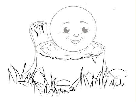 Колобок рисунок