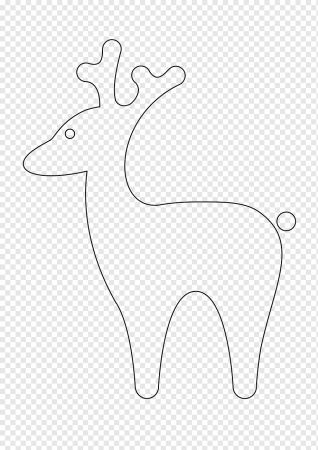 Контур оленя для вырезания