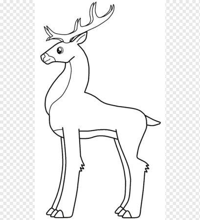 Контур оленя для вырезания