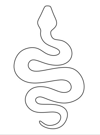 Змея контур