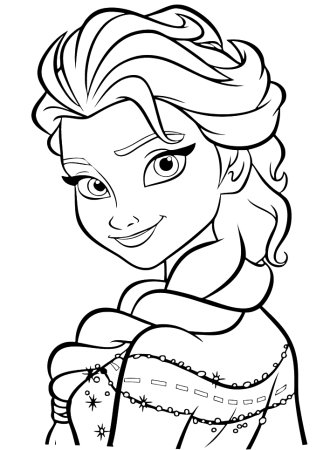 Эльза Холодное сердце раскраска