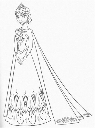 Анна и Эльза раскраска коронация