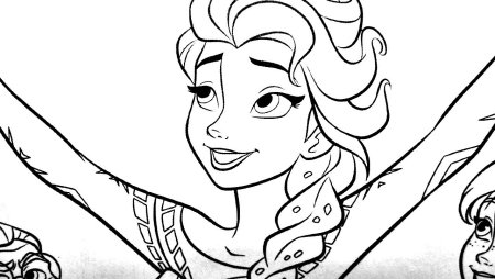 Раскраска Эльза
