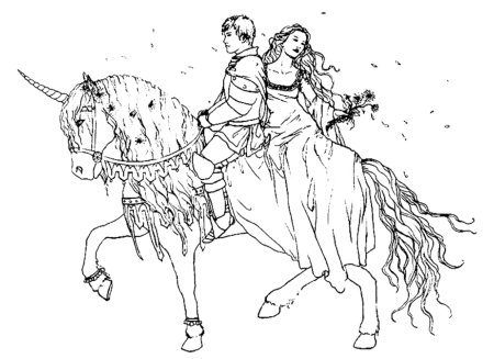 Принцессы и принцы. Раскраска