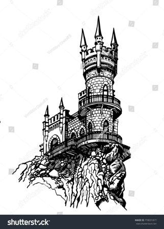 Ласточкино гнездо Крым вектор