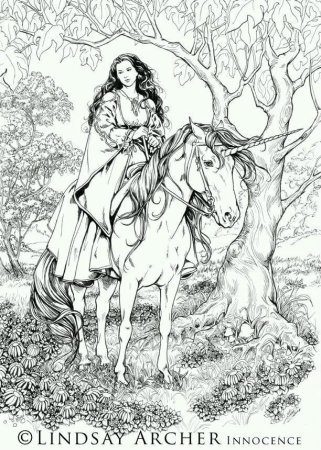 Раскраски лошади фэнтези